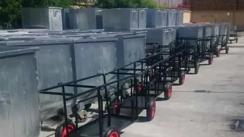 شراء عربة قمامة بلدية من شركة مصنعة ذات سمعة طيبة