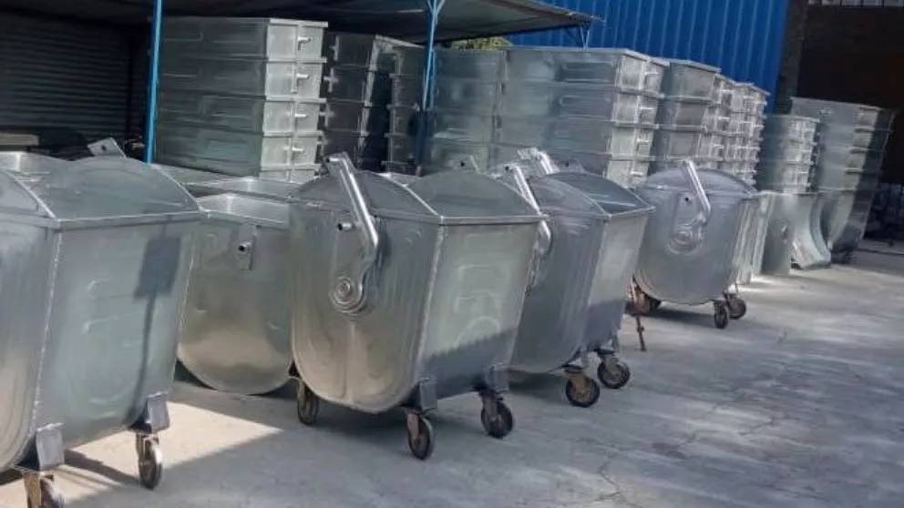 سطل زباله گالوانیزه سطل زباله گالوانیزه