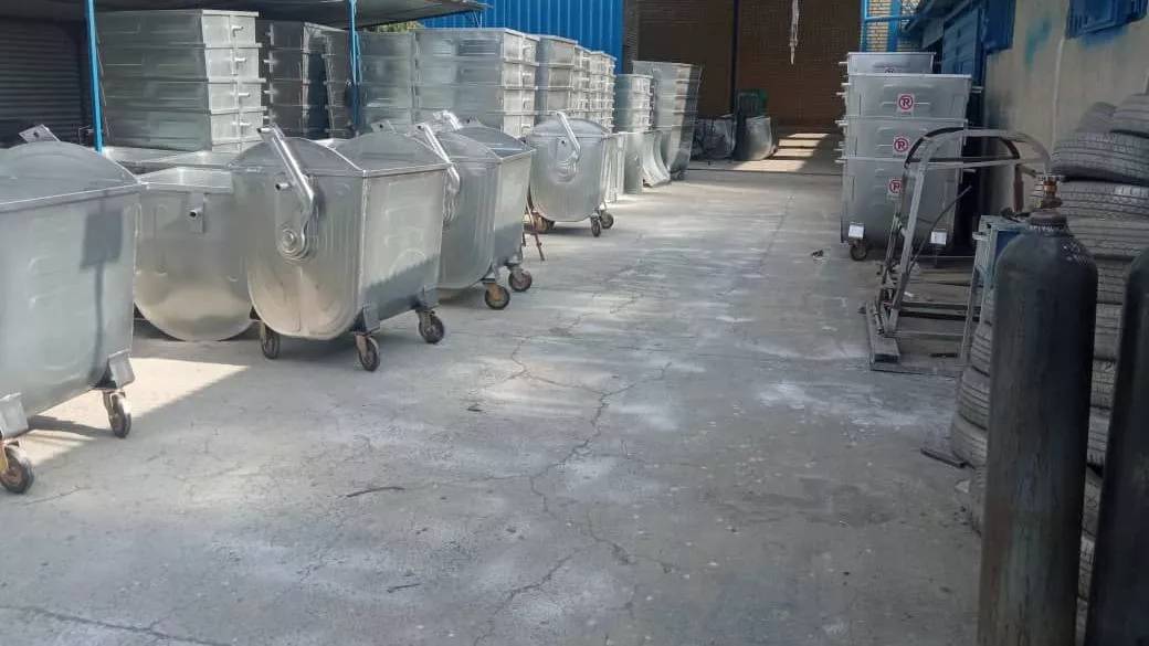 سطل زباله گالوانیزه سطل زباله گالوانیزه